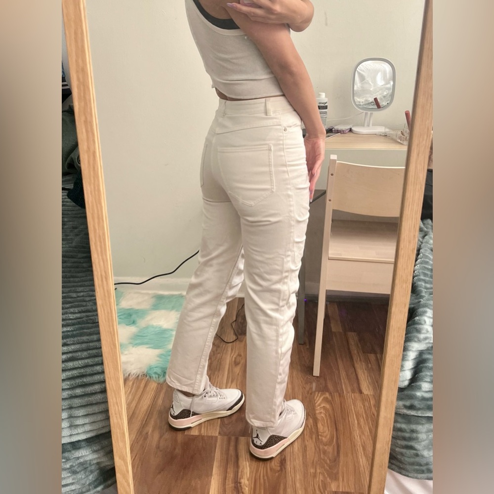 Y/Project High Rise Straight White Jeans - Picture 3 of 6